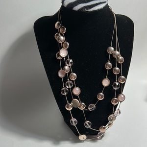 Pink color necklace